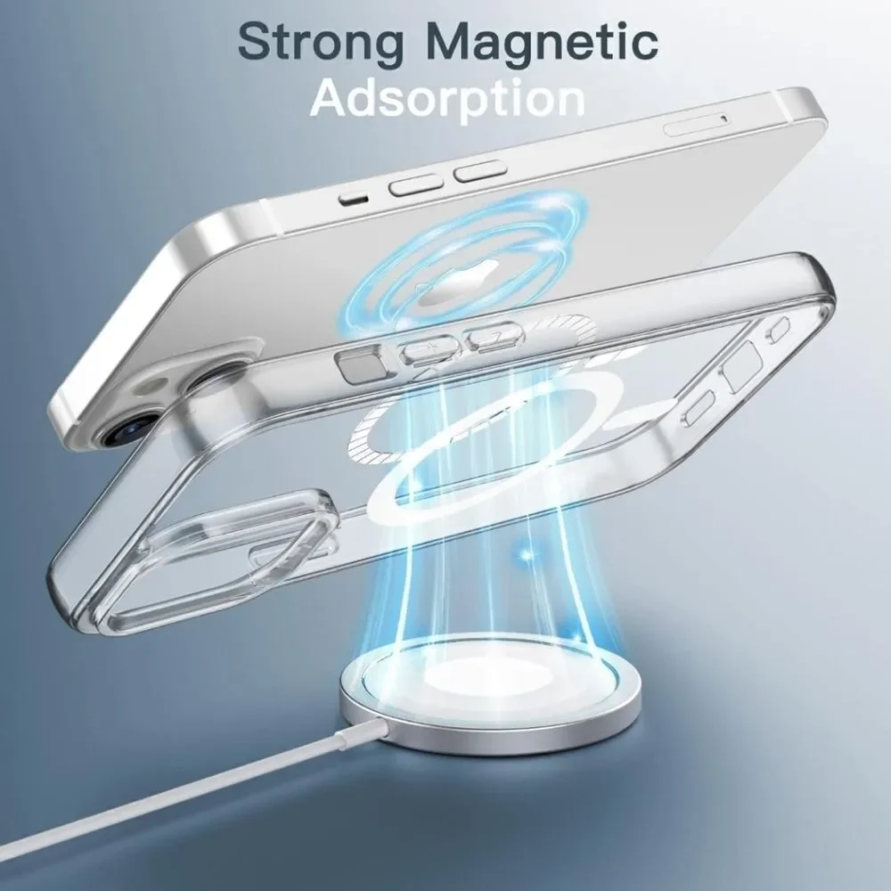 Iphone 14 6.1-inch Clear Case Compatible With Magsafe Wireless Charging
